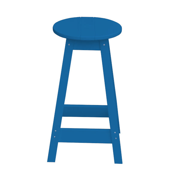 Recycled Plastic Counter Stool Stool Round / Blue