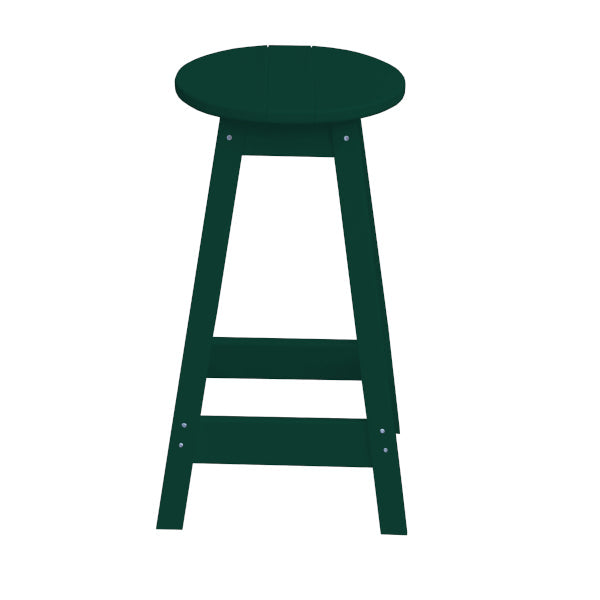 Recycled Plastic Counter Stool Stool Round / Turf Green