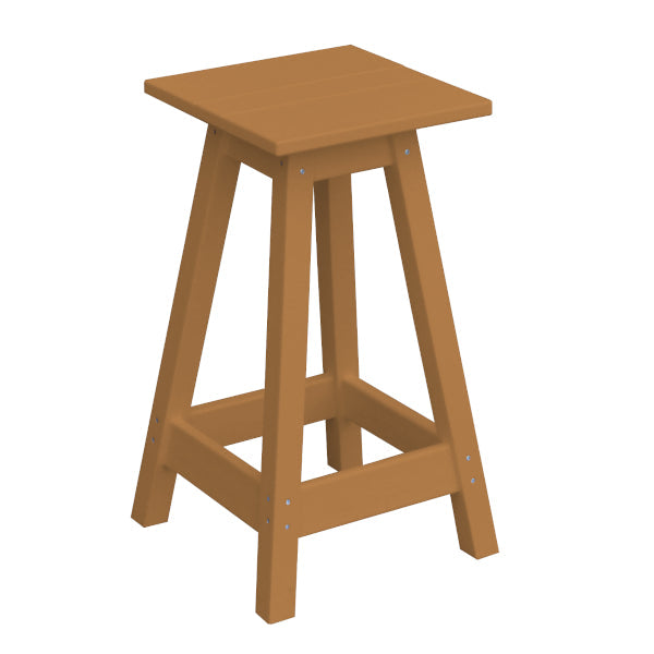 Recycled Plastic Counter Stool Stool Square / Cedar