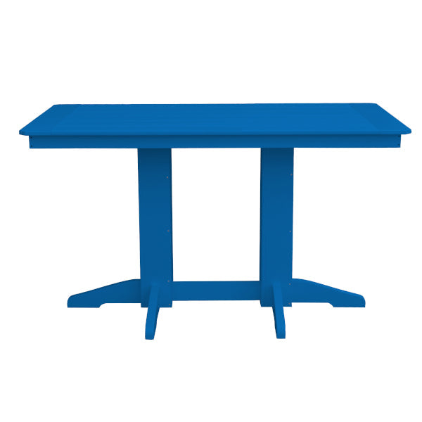 Recycled Plastic Counter Table Counter Table 5ft / Blue / Without Umbrella Hole