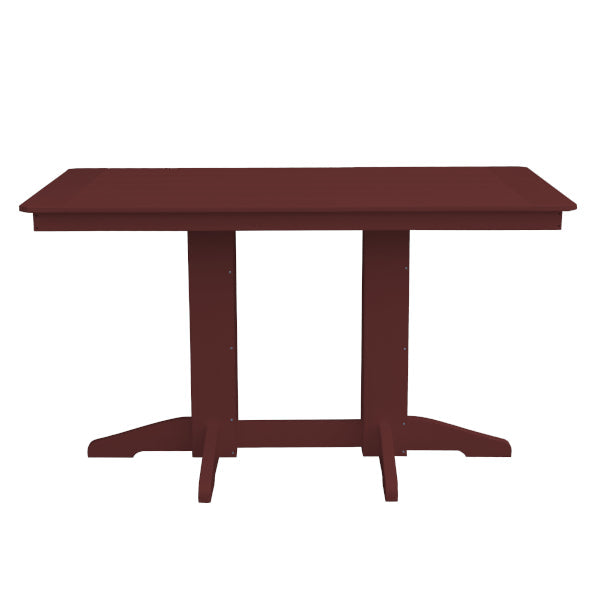 Recycled Plastic Counter Table Counter Table 5ft / Cherrywood / Without Umbrella Hole