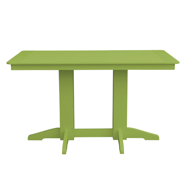 Recycled Plastic Counter Table Counter Table 5ft / Tropical Lime / Without Umbrella Hole