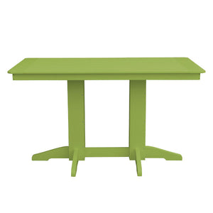 Recycled Plastic Counter Table Counter Table 5ft / Tropical Lime / Without Umbrella Hole