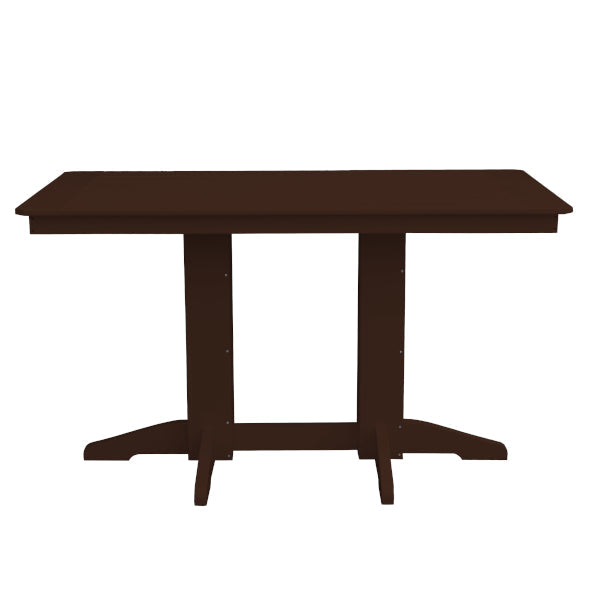 Recycled Plastic Counter Table Counter Table 5ft / Tudor Brown / Include Standard Size Umbrella Hole