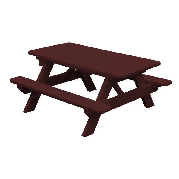 Recycled Plastic Kids Table Kids Table Cherrywood / Without Umbrella Hole