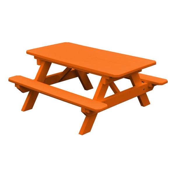 Recycled Plastic Kids Table Kids Table Orange / Without Umbrella Hole