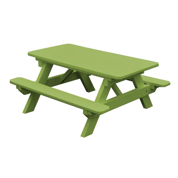 Recycled Plastic Kids Table Kids Table Tropical Lime / Without Umbrella Hole