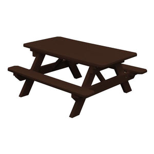 Recycled Plastic Kids Table Kids Table Tudor Brown / Without Umbrella Hole