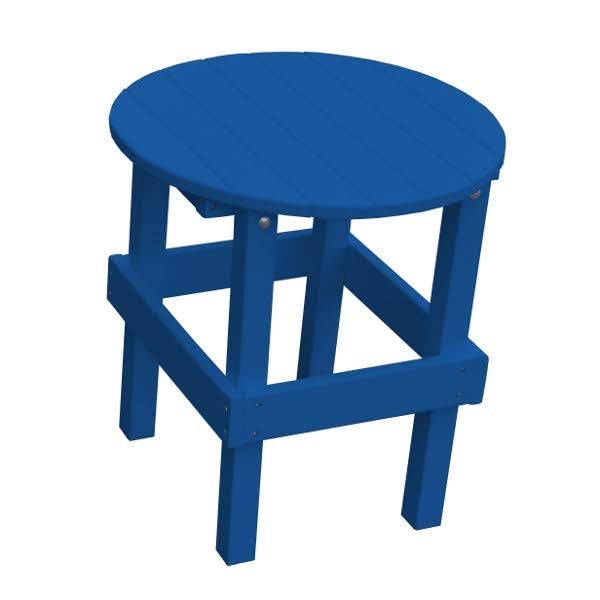 Recycled Plastic Poly Round Side Table Side Table