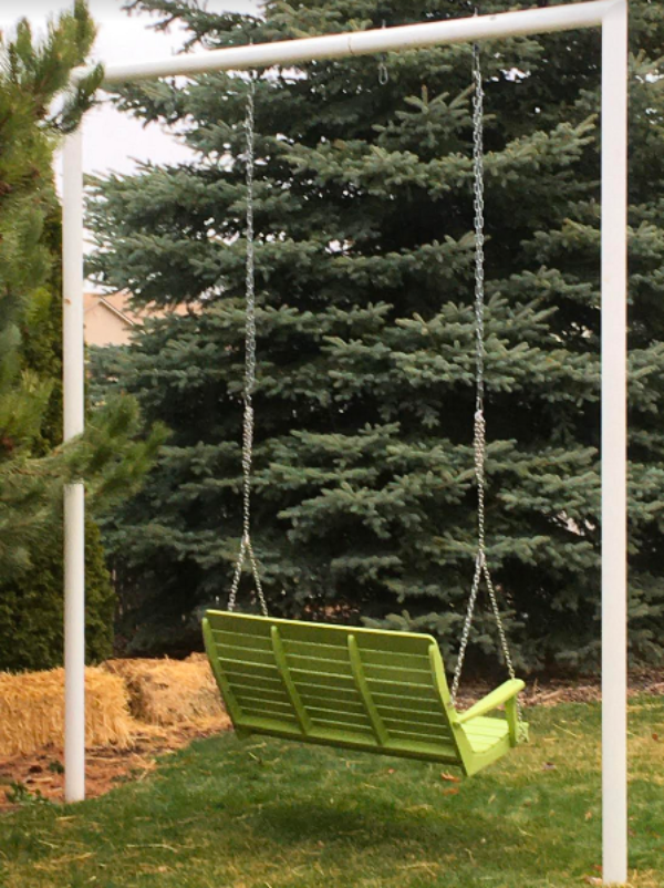 Recycled Plastic Poly Winston Porch Swing Porch Swing