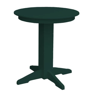 Recycled Plastic Round Counter Table Dining Table 33" / Turf Green