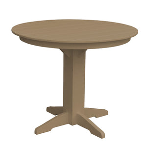 Recycled Plastic Round Counter Table Dining Table