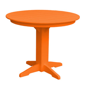 Recycled Plastic Round Counter Table Dining Table