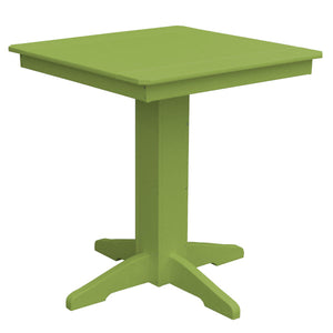 Recycled Plastic Square Counter Table Dining Table