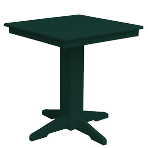 Recycled Plastic Square Counter Table Dining Table