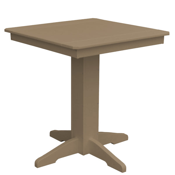 Recycled Plastic Square Counter Table Dining Table