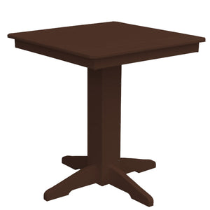 Recycled Plastic Square Counter Table Dining Table