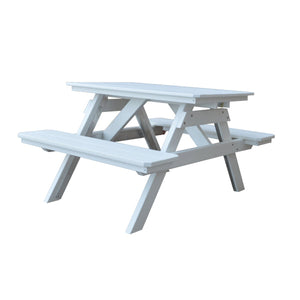 Recycled Plastic Table w/Attached Benches Table