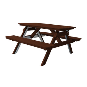 Recycled Plastic Table w/Attached Benches Table