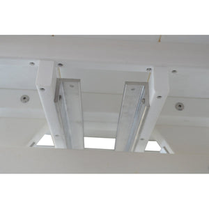 Recycled Plastic Table w/Attached Benches Table