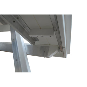 Recycled Plastic Table w/Attached Benches Table