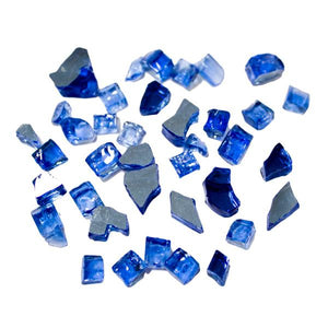 Reflective Fire Glass Fire Glass Cobalt Blue
