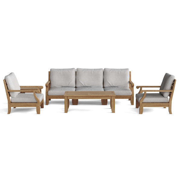 Riviera Luxe 7-Pieces Modular Set With Rectangular Table B Conversation Set