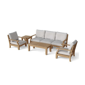 Riviera Luxe 7-Pieces Modular Set With Rectangular Table B Conversation Set