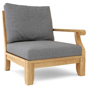 Riviera Luxe Deep Seating Left Modular Armchair Outdoor Chair