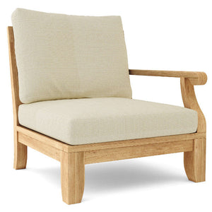 Riviera Luxe Deep Seating Left Modular Armchair Outdoor Chair