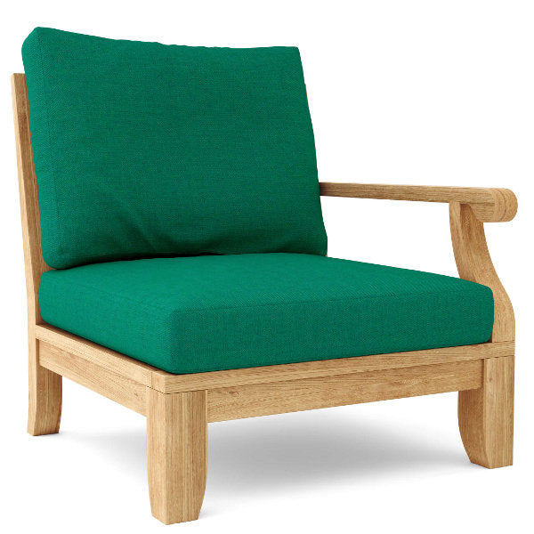 Riviera Luxe Deep Seating Left Modular Armchair Outdoor Chair