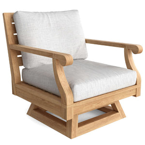 Riviera Swivel Armchair + Cushion Outdoor Chair