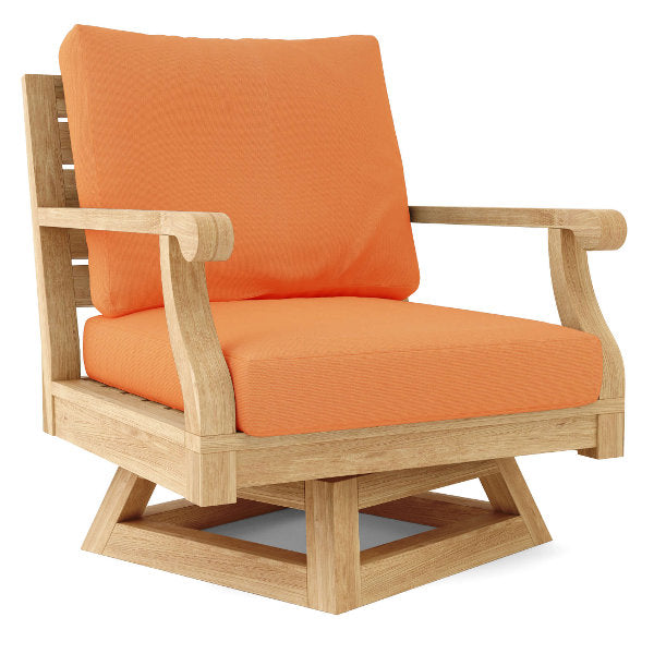 Riviera Swivel Armchair + Cushion Outdoor Chair