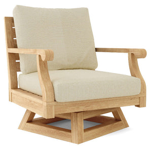 Riviera Swivel Armchair + Cushion Outdoor Chair