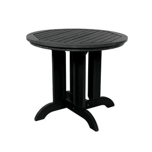 Round Diameter Outdoor Dining Table Dining Table 36" / Black