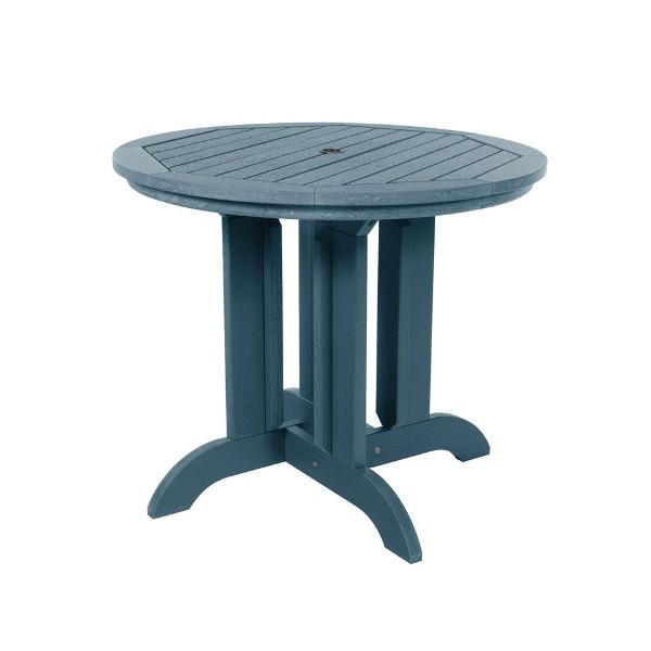 Round Diameter Outdoor Dining Table Dining Table 36&quot; / Nantucket Blue