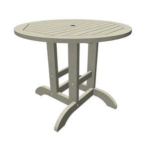 Round Diameter Outdoor Dining Table Dining Table 36" Table / Harbor Gray
