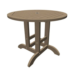 Round Diameter Outdoor Dining Table Dining Table 36" Table / Woodland Brown