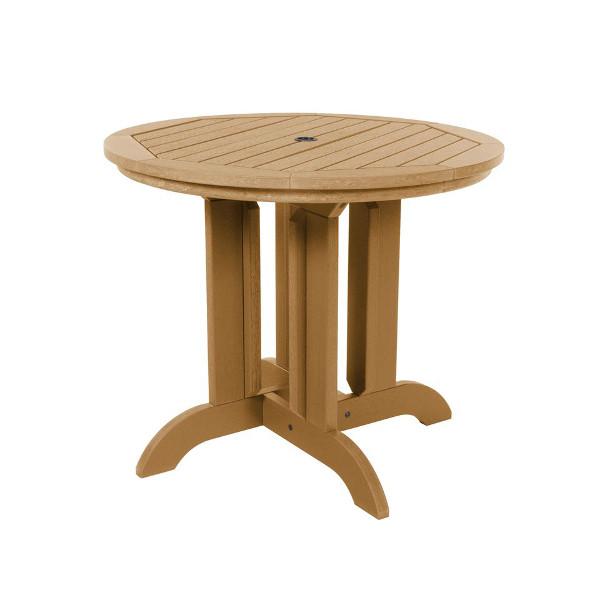Round Diameter Outdoor Dining Table Dining Table 36&quot; / Toffee