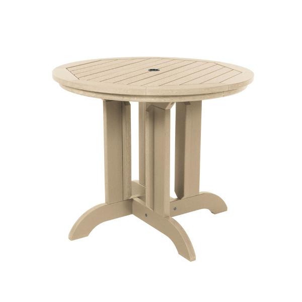Round Diameter Outdoor Dining Table Dining Table 36&quot; / Tuscan Taupe