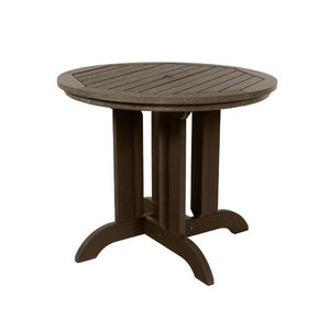 Round Diameter Outdoor Dining Table Dining Table 36" / Weathered Acorn