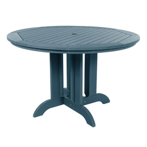 Round Diameter Outdoor Dining Table Dining Table 48" / Nantucket Blue