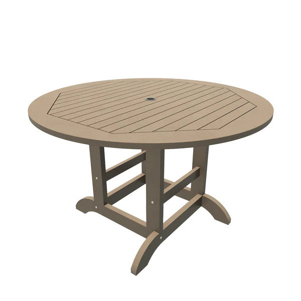 Round Diameter Outdoor Dining Table Dining Table 48&quot; Table / Woodland Brown
