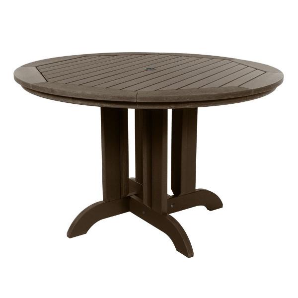 Round Diameter Outdoor Dining Table Dining Table 48&quot; / Weathered Acorn