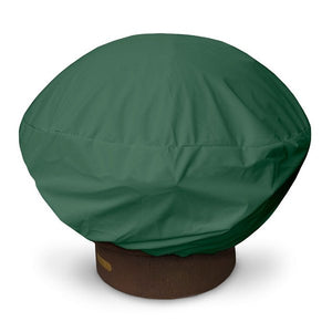 Round Fire Pit Cover Fire Pit Cover Forest Green / 35" W x 16" H