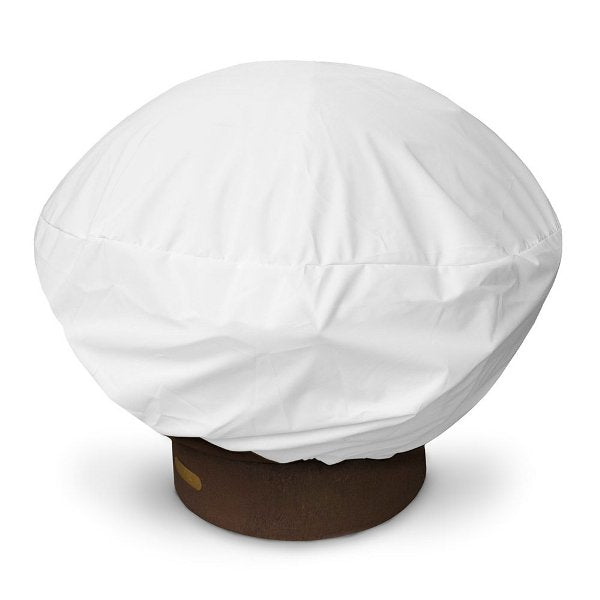 Round Fire Pit Cover Fire Pit Cover White / 35&quot; W x 16&quot; H