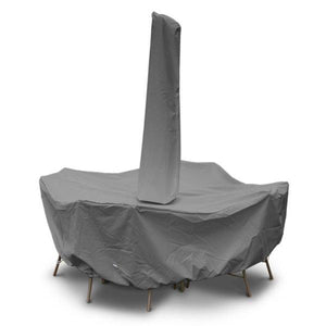 Round/Square Dining Set Cover W/Umbrella Hole Cover