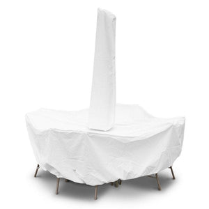 Round/Square Dining Set Cover w/Umbrella Hole Cover