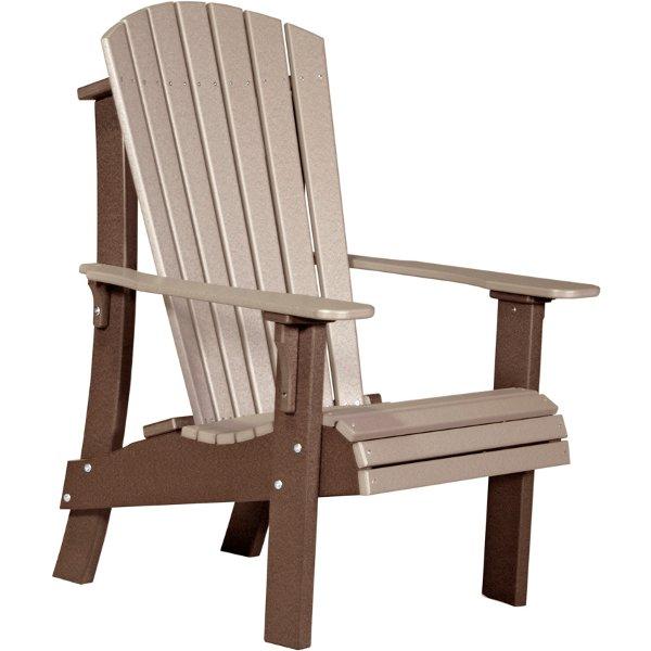 Royal Adirondack Chair Adirondack Chair Weatherwood &amp; Chestnut Brown