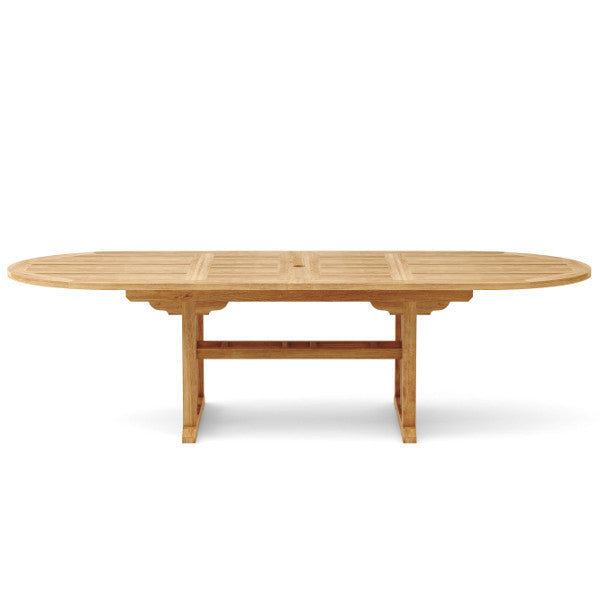 Sahara 106&quot; Oval Double Ext. Table Outdoor Tables